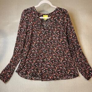 Anthropologie Maeve Ditsy Floral Button Down Top size XL